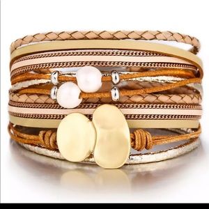 Magnetic Leather Bracelet